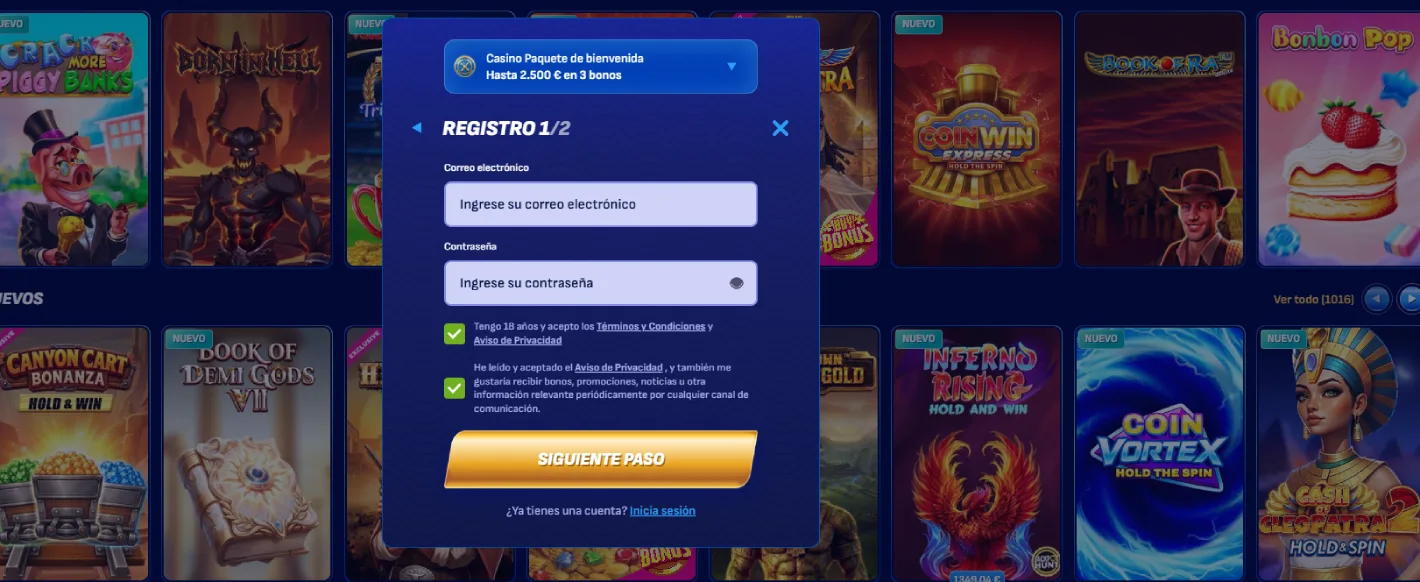 wonaco casino registro